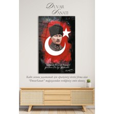 Shopping Haven Atatürk Portresi Vatanını En Çok Seven Görevini En Iyi Yapandır Cam Tablo Duvar Dekoru, Hediyelik