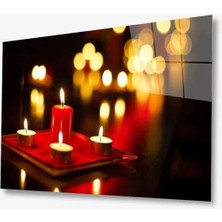 Shopping Haven Mum Kandil Cam Tablo 4mm Dayanıklı Temperli Cam