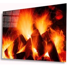 Shopping Haven Alev Cam Tablo 4mm Dayanıklı Temperli Cam