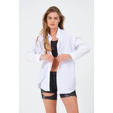 Kadın Oversize Uzun Gömlek
