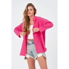Kadın Oversize Uzun Gömlek