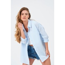 Kadın Oversize Uzun Gömlek