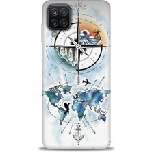 Samsung Galaxy M12 Hd Baskılı Kılıf + Seramik Tam Kaplayan Ekran Koruyucu 82