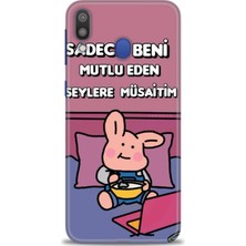 Kılıf Evreni Samsung Galaxy M20 Uyumlu A+ Plus Kılıf + SERAMİK KIRILMAZ EKRAN KORUYUCU 166