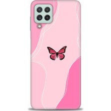 Samsung Galaxy M22 Hd Baskılı Kılıf + Seramik Tam Kaplayan Ekran Koruyucu 181