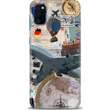 Samsung Galaxy M21 Hd Baskılı Kılıf + Seramik Tam Kaplayan Ekran Koruyucu 261