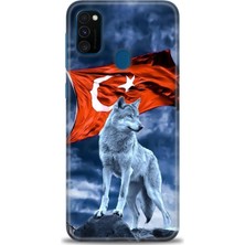 Samsung Galaxy M30S Hd Baskılı Kılıf + Seramik Tam Kaplayan Ekran Koruyucu 36