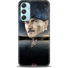 Samsung Galaxy M34 5g Hd Baskılı Kılıf + Seramik Tam Kaplayan Ekran Koruyucu 24