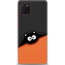 Samsung Galaxy Note 10 Lite Hd Baskılı Kılıf + Seramik Tam Kaplayan Ekran Koruyucu 80