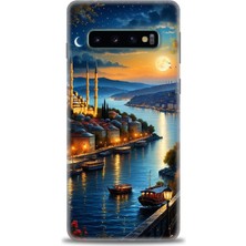 Samsung Galaxy S10 Hd Baskılı Kılıf + Seramik Tam Kaplayan Ekran Koruyucu 222