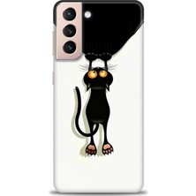 Samsung Galaxy S21 Plus Hd Baskılı Kılıf + Seramik Tam Kaplayan Ekran Koruyucu 61