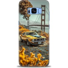Samsung Galaxy S8 Hd Baskılı Kılıf + Seramik Tam Kaplayan Ekran Koruyucu 105