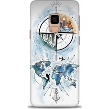 Samsung Galaxy S9 Hd Baskılı Kılıf + Seramik Tam Kaplayan Ekran Koruyucu 82