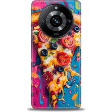 Realme 11 Pro Plus Kılıf Hd Baskılı Kılıf + Seramik Tam Kaplayan Ekran Koruyucu 450