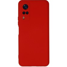 Newface  Vivo Y53S Kılıf Nano Içi Kadife Silikon - Kırmızı Zrnet