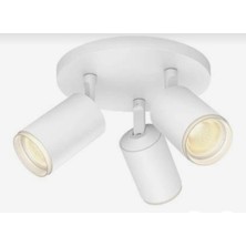 Demet Habek Mylights  Gün Işığı Ampullü Üçlü Beyaz Spor LED Avize Hareketli Başlıklı