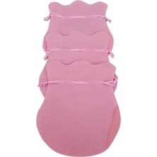 Kadife Kese Pembe 100 Adet 11 x 14 Boy Takı, Altın Kesesi (Ipli & Büzgülü)