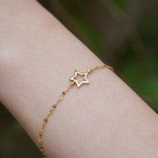 Bayar Gold 14 Ayar Altın Sirius Aynalı Zincir Bileklik