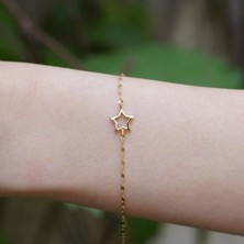Bayar Gold 14 Ayar Altın Sirius Aynalı Zincir Bileklik