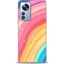 Xiaomi Mi 12 Pro Kılıf Hd Baskılı Kılıf + Seramik Tam Kaplayan Ekran Koruyucu 415