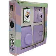 Instax Mini 12 Fotoğraf Makinesi Askı Pil Çanta 10’lu Film Albüm Bundle Box