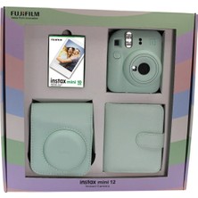 Instax Mini 12 Fotoğraf Makinesi Askı Pil Çanta 10’lu Film Albüm Bundle Box