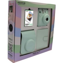 Instax Mini 12 Fotoğraf Makinesi Askı Pil Çanta 10’lu Film Albüm Bundle Box