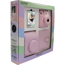 Instax Mini 12 Fotoğraf Makinesi Askı Pil Çanta 10’lu Film Albüm Bundle Box