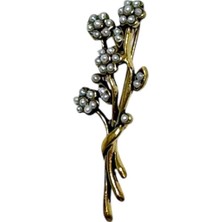 Buket Inci Taşlı Broş