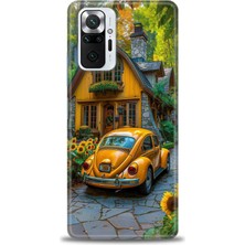 Xiaomi Redmi Note 10 Pro Hd Baskılı Kılıf + Seramik Tam Kaplayan Ekran Koruyucu 110