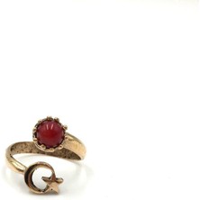 Ayyıldız Mercan Mini Otantik Bronz Yüzük