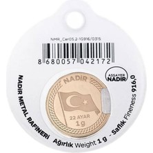 1 Gram 22 Ayar Külçe Altın