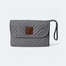 La Flore Mellifere Vegan Deri İç Yüzeyli Keten Karışımlı Clutch Alt Değiştirme Matı -Şık, Pratik ve Organik Kumaş 