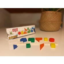 Ahşap 3D Yapboz Geometrik Şekiller Montessori Oyuncak