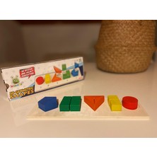 Ahşap 3D Yapboz Geometrik Şekiller Montessori Oyuncak