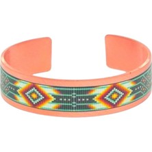 Motifli Bakır Bileklik