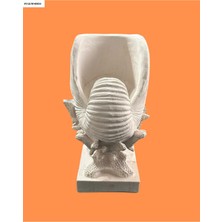 Limited Edition, Büyük Boy Mercan ve Kabuğu Formlu Dekoratif Heykel Objede Kokulu Mum - Özel Seri