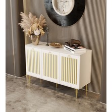 Enwood Andromeda Gold Serisi 120  cm  3kapaklı Mdf Konsol 120 x 80 x 40  cm
