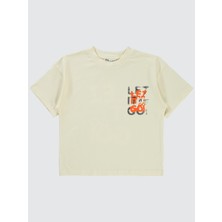 Civil Boys Erkek Çocuk Tişört 6-9 Yaş Fildişi