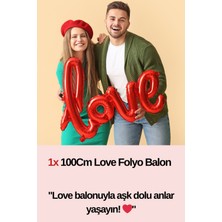 10 Adet Kalpli Balon 10 Adet Kalpli Mum Gül Kurusu Love Folyo Balon Sevgili Özel Gün Doğum Günü