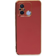 Newface  Xiaomi Redmi 12C Kılıf Volet Silikon - Kırmızı Zrnet