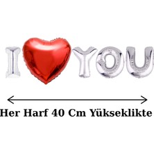 10 Adet Kalpli Balon 10 Adet Kalpli Mum Gül Kurusu I Love You Folyo Balon Sevgili Özel Gün Doğum Günü