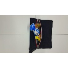 Anahtarlıklı Cüzdan Kot Kumaşfermuar Detaylı Elyapımı