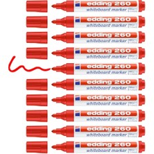 Edding Tahta Kalemi Kırmızı 10'lu Set Yuvarlak Uçlu Yüksek Kalite 1.5-3 mm Çizgi Kalınlığı