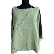 Müslin Pis Dikiş Bluz