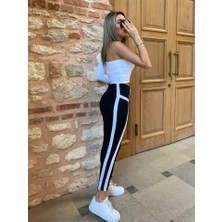 Grip&hug Kadın Yan Çift Şerit Detaylı Toparlayıcı Egzersiz Dalgıç Tayt