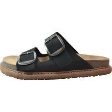 Beety 231.239-5 Hakiki Deri Ortopedik Tokalı Günlük Kadın Terlik