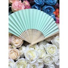 baytoptan Ahşap Kağıt Yelpaze Yeşil