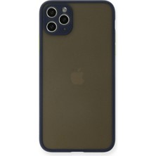 Newface  Apple iPhone 11 Pro Max Kılıf Montreal Silikon Kapak - Lacivert Zrnet