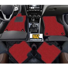 Toyota Yaris 2000 - 2005  Kırmızı Halı Siyah Kenar Petek Topuk